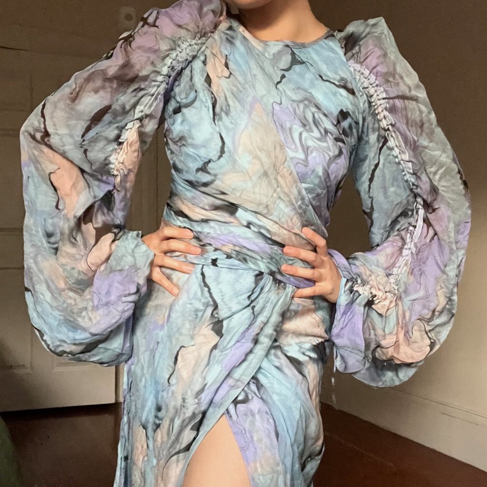 Silk Floral Gown